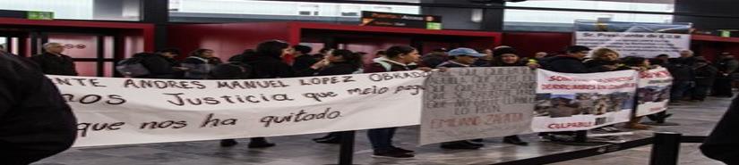 Registran protestas en sede del evento de AMLO en Tijuana