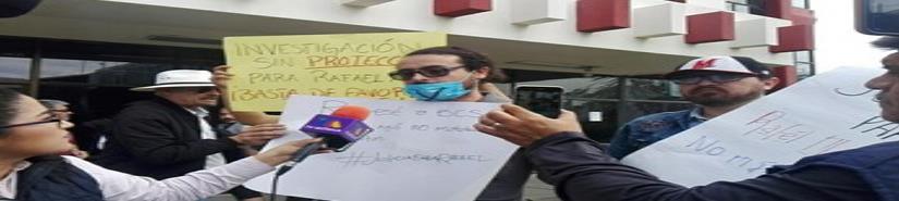 Protestan en Congreso de BC por el homicidio del periodista