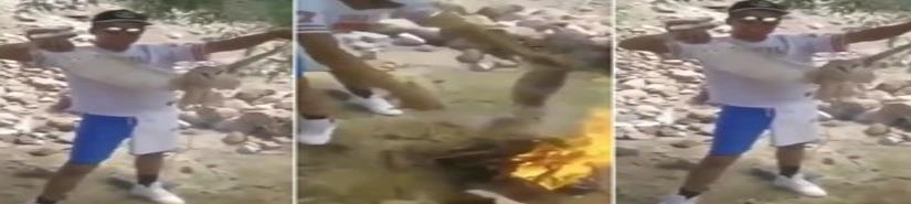 Jóvenes queman a lechuza en Durango