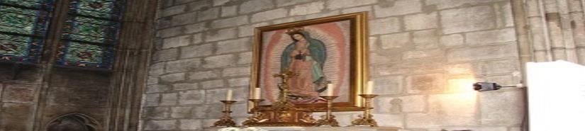 Sin daños, la imagen de la Virgen de Guadalupe en Notre Dame