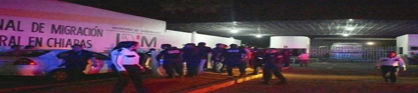 Reportan fuga de 25 cubanos de Estación Migratoria de Chiapas