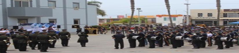 Realizan Concurso de Bandas de Guerra y Escoltas de Bandera en Playas de Rosarito