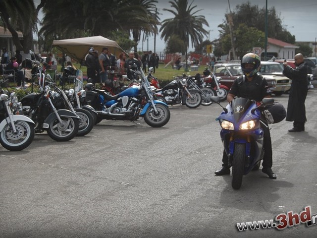 Reunión de Bikers y Choppers en Playas a beneficio del niño Bruno