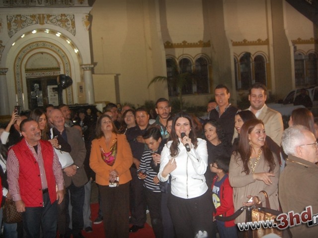 Laura Pausini en la inauguración del Paseo de las Estrellas