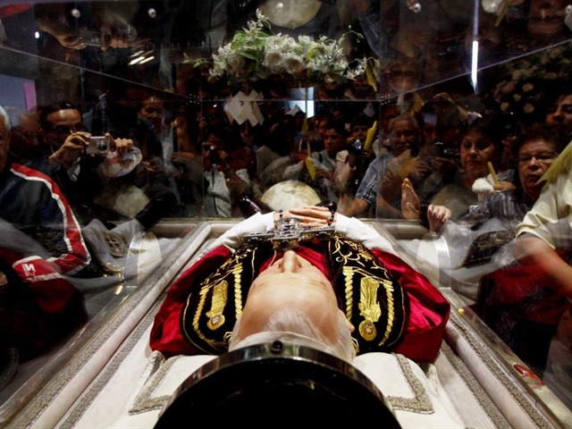 Las reliquias del beato Juan Pablo II