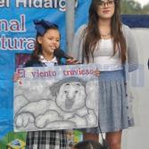 Escuela primaria Miguel Hidalgo hace su primer caracol del libro.