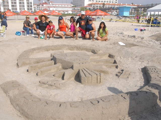 Castillos y esculturas de arena en Rosarito