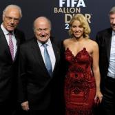 Shakira en la entrega del Balón de Oro