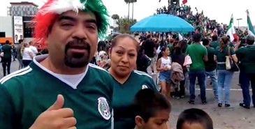 Festejo en Tijuana ante triunfo de México Vs Alemania (Rusia 2018)