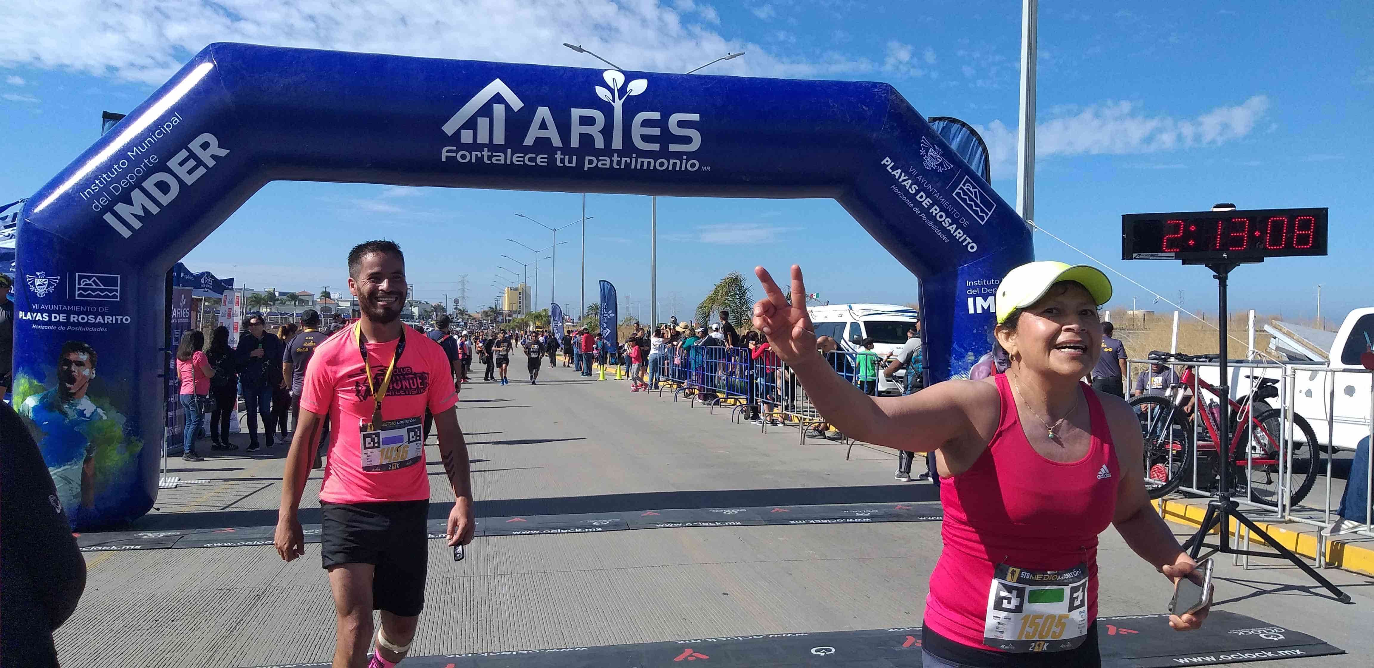 Termina el V Medio Maraton en Rosarito