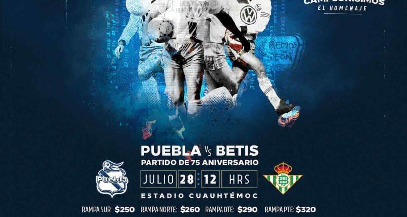 Betis jugará en México contra el Puebla