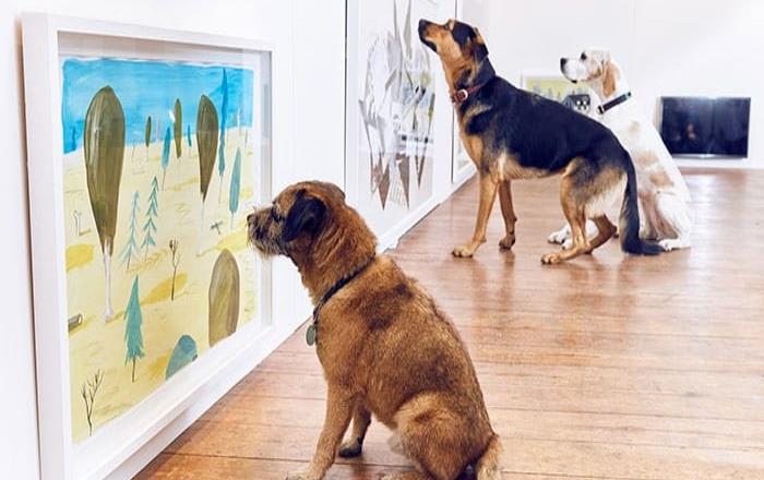 Londres abre una exposición de arte apta para perros