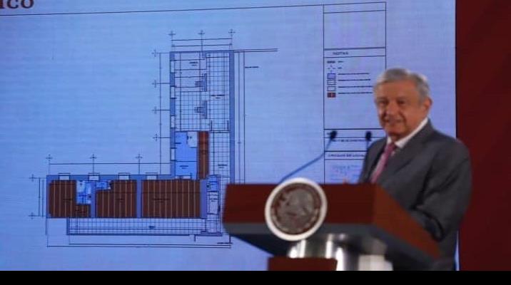 Comparte AMLO planos de departamento en Palacio Nacional