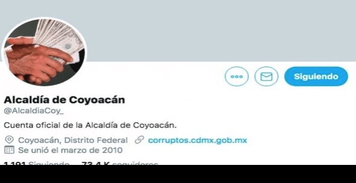 Hackean la cuenta de Twitter de la alcaldía de Coyoacán