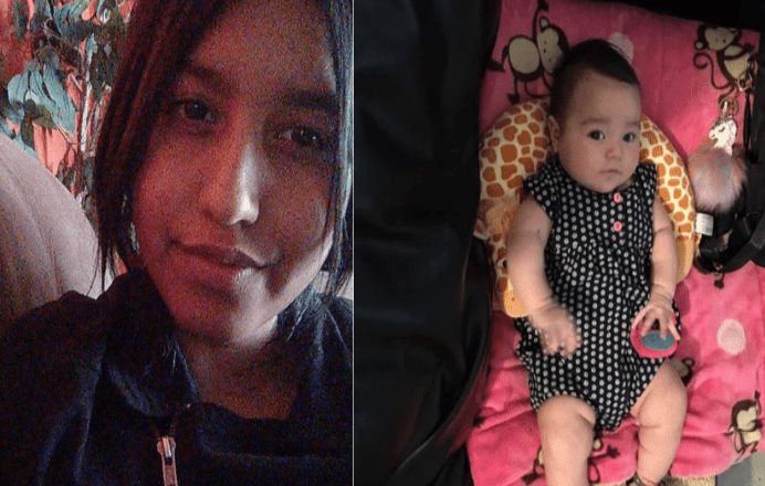 Extraviadas: Madre de 17 años e hija de 6 meses.
