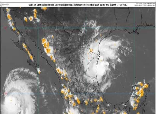 Celdas de baja presión en el Golfo, provocan lluvias en Ensenada