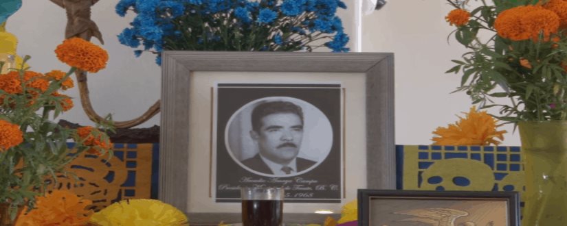 Altar al ex presidente Municipal Arcadio Amaya Campa