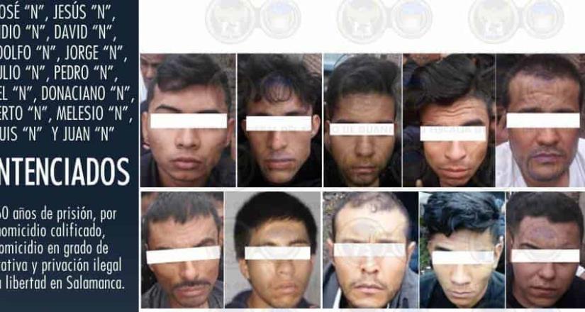 Condenan a 60 años de prisión a grupo delictivo en Guanajuato