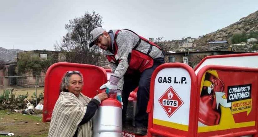 114 minas de gas para familias damnificadas de incendios