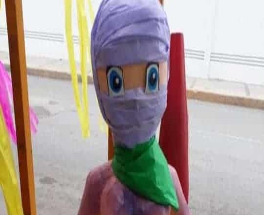 Crean piñata feminista en Ciudad Victoria