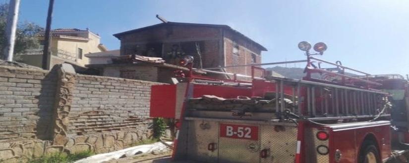 Bomberos de Tecate sofocan incendio en vivienda de la colonia San Fernando