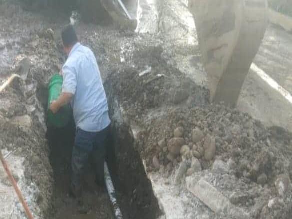 Reparó la CESPE daños del acueducto Morelos