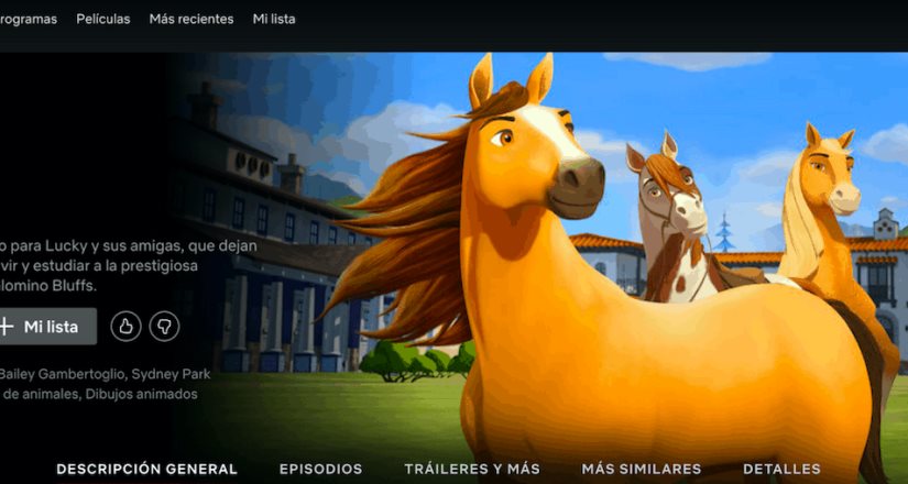 ¡Ya esta disponible en Netflix la nueva serie Spirit Cabalgando libre: Academia de Equitación!