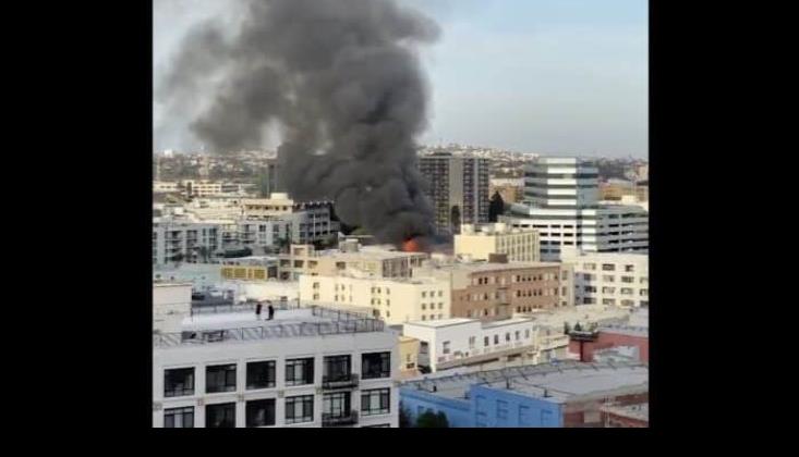 Reportan edificios incendiados tras explosión en Los Ángeles