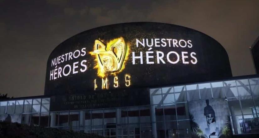 IMSS rinde homenaje a ‘héroes de la salud’ con mural virtual