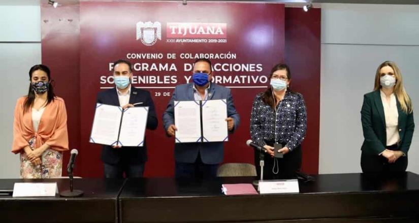 Ayuntamiento y DEITAC firman convenio de colaboración para minimizar contaminación en Tijuana
