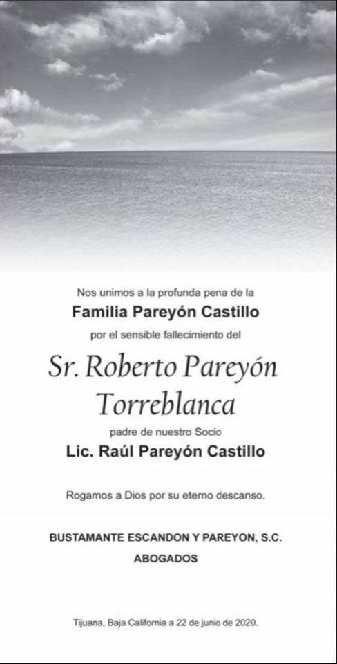 Sr. Roberto Pareyón Torreblanca
