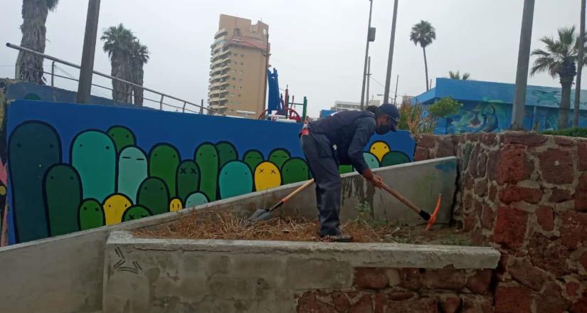 Realiza IMAC mantenimiento en el área de espectáculos del parque “Abelardo L. Rodríguez