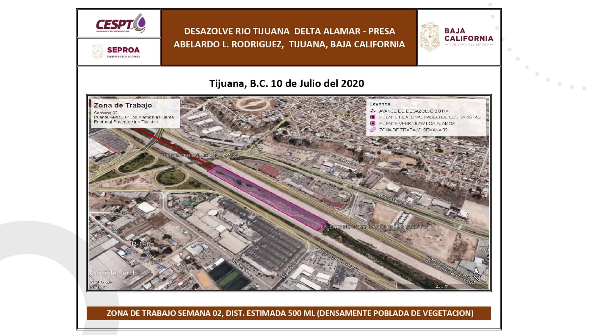 Reporte de limpieza de la Canalización del Río Tijuana