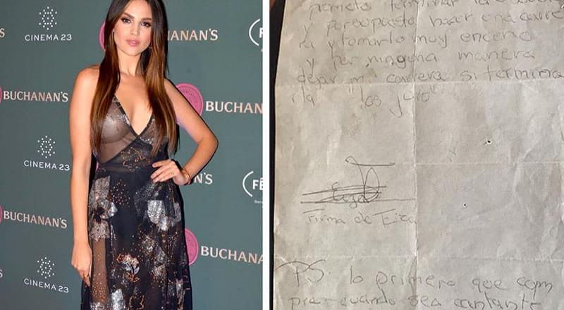 Eiza González comparte carta que se hizo a los 10 años