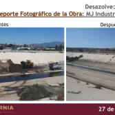 Avance de limpieza de la canalización Río Tijuana