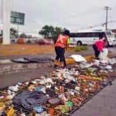 Huracán Hanna arrastra basura por las calles más transitadas de Monterrey