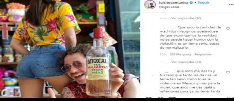 Tachan a Luisito Comunica de machista y misógino tras foto polémica