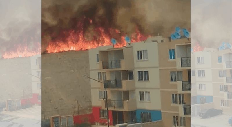 Incendio pone en riesgo a vecinos de Natura