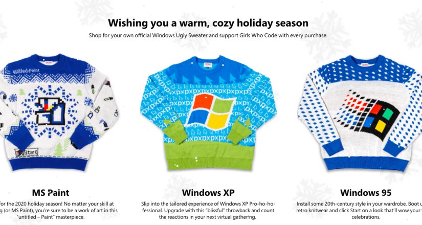 Microsoft está vendiendo feos suéteres, pero es por una buena causa