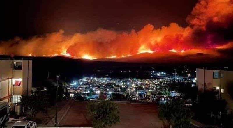 Actualización incendio ejido Valle de las Palmas