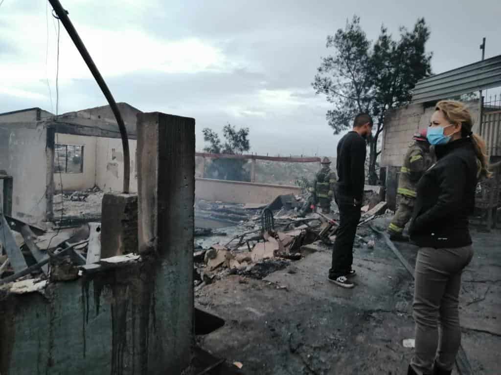 Atiende municipio a familiar afectadas por incendios en la colonia Miramar