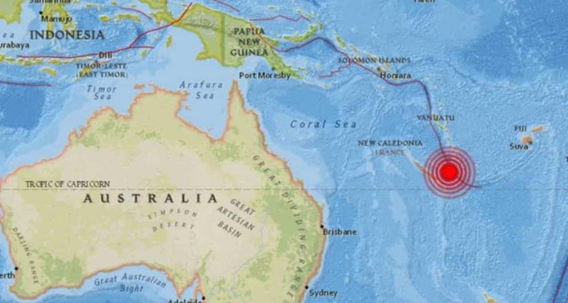 Terremoto de magnitud 7,7 estremeció Nueva Caledonia