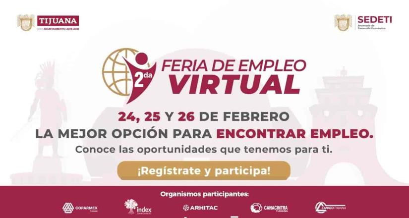 Anuncia Gobierno Municipal segunda Feria de Empleo Virtual en Tijuana