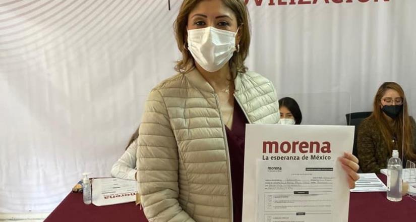 Registran a Mónica Rangel como candidata de Morena en SLP.