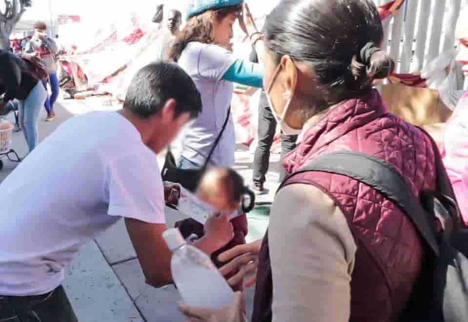 DIF Baja California atendió a las familias migrantes de el chaparral.