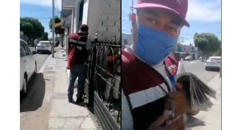 Encuestador de Morena golpea a ciudadano al interrumpir una presunta recaudación de información