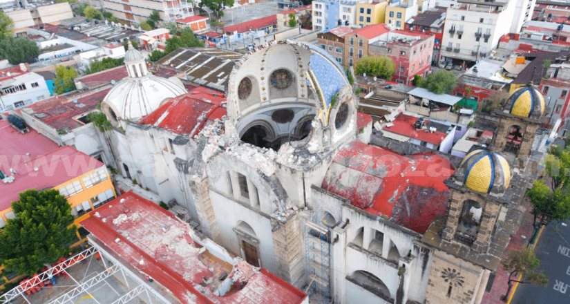 Rehabilitan 21 templos religiosos de la CDMX dañados por sismo