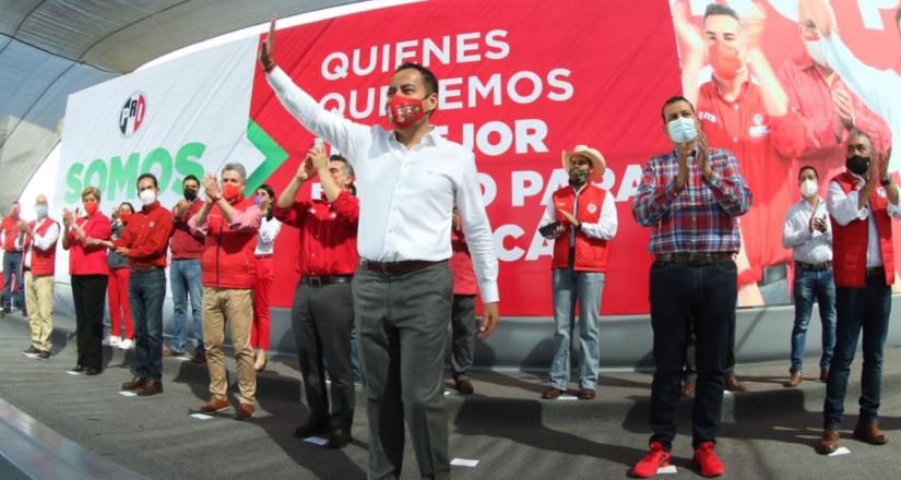 Carlos Herrera Tello rindió protesta como candidato del PRI al gobierno de Michoacán