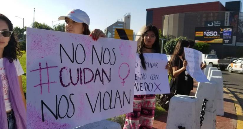 Así fue parte de la manifestación del “8M” en Tijuana