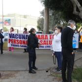 Sector Salud marcha exigiendo la aplicación de Vacuna contra Covid-19